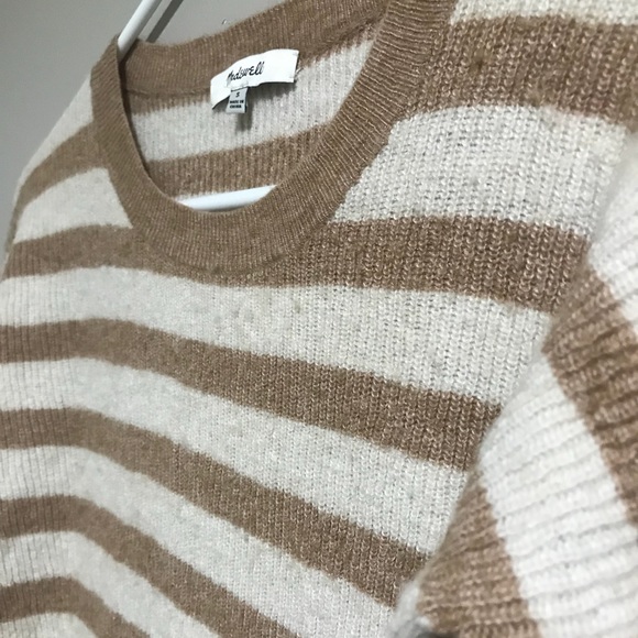 Madewell Brown Cream Wool Alpaca Sweater - Picture 4 of 7